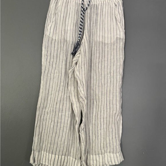 C&C California Wide Leg Blue and White Jumpsuit - Picture 3 of 6